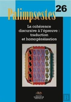 Bertrand.pt - Palimpsestes, No 26/2013. La Coherence Discursive À L'Épruece : Tradu
