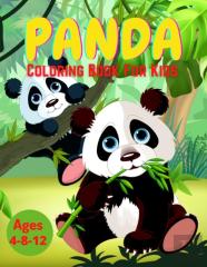 Panda Coloring Book For Kids Ages 4-8-12