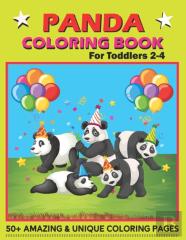 Panda Coloring Book For Toddlers 2-4