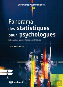 Bertrand.pt - Panorama Des Statistiques Pour Psychologues ; Introduction Aux Méthodes Quantitatives