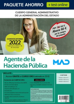 Bertrand.pt - Paquete Ahorro Agente De La Hacienda Publica + Test Online.
