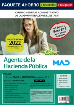 Bertrand.pt - Paquete Ahorro Agente Hacienda Publica Y Test Papel. A