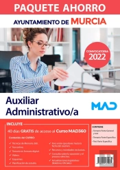 Paquete Ahorro Auxiliar Administrativo/A Ayuntamiento De Murcia. Ahorra 21 ? (Incluye En Papel: Tema