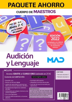 Bertrand.pt - Paquete Ahorro Cuerpo Maestros Audicion Y Lenguaje. Ahorr