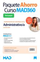 Paquete Ahorro Curso Mad360 + Libros Papel Oposiciones Admin