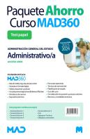 Paquete Ahorro Curso Mad360 Y Libros Papel Oposiciones Admin