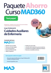 Paquete Ahorro De Libros Y Curso Mad360. Cuidados Auxiliares De Enfermeria. (Gru