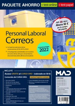 Bertrand.pt - Paquete Ahorro Personal Laboral Correos Test Papel. Ahorra