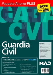 'Paquete Ahorro Plus   Test Papel Guardia Civil 2022. Ahorra 120 ? (Incluye Temarios 1, 2, 3 Y 4; Te