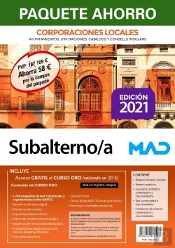 Bertrand.pt - Paquete Ahorro Subalterno De Corporaciones Locales (Test Pap