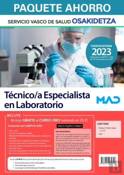 Bertrand.pt - Paquete Ahorro Tecnico/A Especialista Laboratorio Osakide