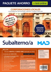 Paquete Ahorro + Test Online Subalterno/A De Corporaciones L