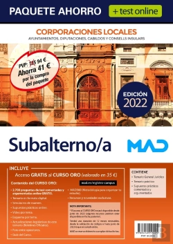 Bertrand.pt - Paquete Ahorro + Test Online Subalterno/A De Corporaciones L