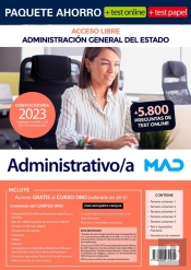 Paquete Ahorro + Test Papel Administrativo/A (Libre) Adminis