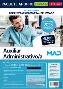 Bertrand.pt - Paquete Ahorro + Test Papel Auxiliar Administrativo/A Admini