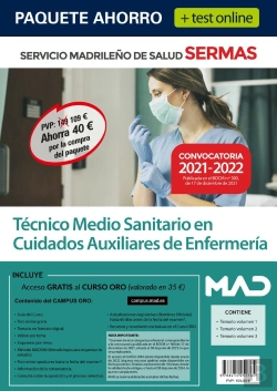 Bertrand.pt - Paquete Ahorro Y Test Online Tecnico Medio Sanitario En Cuid