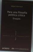Para Una Filosofia Politica Critica