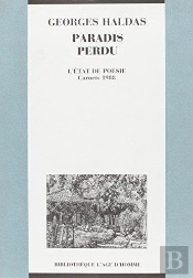 Paradis Perdu - L'Etat De Poesie Carnets 1988
