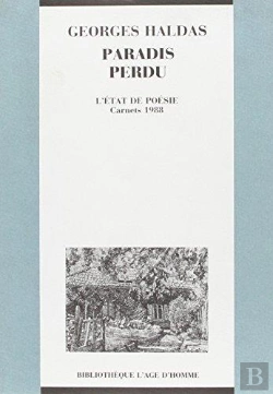 Bertrand.pt - Paradis Perdu - L'Etat De Poesie Carnets 1988