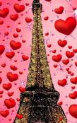 Paris  Eiffel Tower Glitter Glitter   Red Hearts  Creative Blank Journal Sir Michael Designer Edition