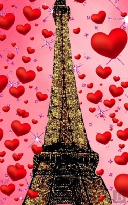 Bertrand.pt - Paris  Eiffel Tower Glitter Glitter   Red Hearts  Creative Blank Journal Sir Michael Designer Edition