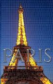Paris Eiffel Tower Mosaic  Creative Blank Journal Sir Michael Huhn Designer Edition
