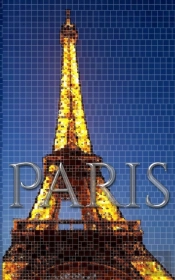 Paris Eiffel Tower Mosaic  Creative Blank Journal Sir Michael Huhn Designer Edition