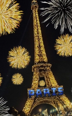 Bertrand.pt - Paris Eiffel Tower Sparkle Creative Blank Cream Color Page  Journal