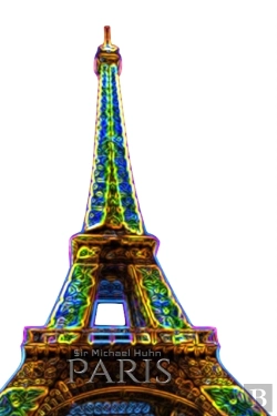 Bertrand.pt - Paris Eiifel Tower Neon Bling Creative Blank Journal