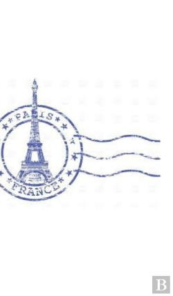 Bertrand.pt - Paris France Postage Stamp Creative  Blank Page Journal