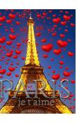 Paris Je T'Aims Gold  Eiffel Tower Creative Blank Journal Notebook