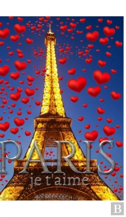 Bertrand.pt - Paris Je T'Aims Gold  Eiffel Tower Creative Blank Journal Notebook