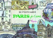 Paris Jet T Aime 20 Postcards