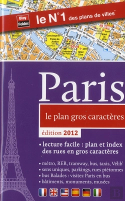 Bertrand.pt - Paris, Le Plan Gros Caracteres - Edition 2012
