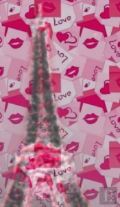 Paris Love Lips Eiffel Tower Creative Blank Journal