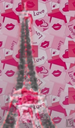 Bertrand.pt - Paris Love Lips Eiffel Tower Creative Blank Journal