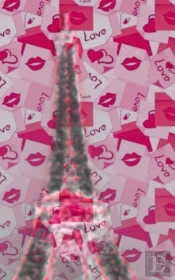Paris Love Lips Eiffel Tower Creative Blank Journal