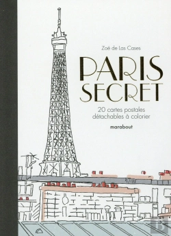 Bertrand.pt - Paris Secret ; 20 Cartes Postales À Colorier