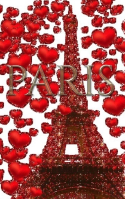 Bertrand.pt - Paris Valentine'S Glitter  Red  Hearts Eiffel Tower Creative  Blank Journal