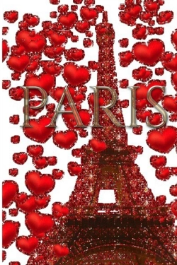 Bertrand.pt - Paris Valentine'S Glitter  Red  Hearts Eiffel Tower Creative  Blank Journal