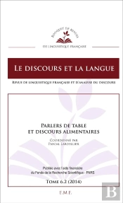 Parler De Table Et Discours Alimentaires