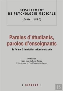 Bertrand.pt - Paroles D'Etudiants, Paroles D'Enseignants. Se Former A La Relation Medecin-Malade