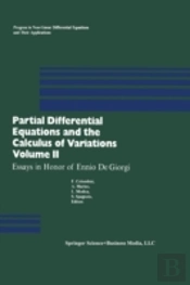 Partial Differential Equations And The Calculus Of Variations