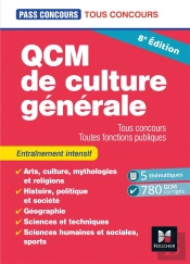 Pass'Concours Tome 3 : Qcm De Culture Générale ; Tous Concours, Toutes Fonctions Publiques ; Entraînement (8e Édition)
