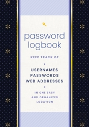 Password Logbook (Black & Gold)