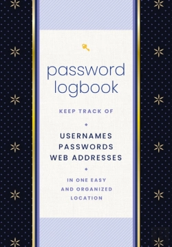 Bertrand.pt - Password Logbook (Black & Gold)