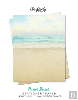 Bertrand.pt - Pastel Beach Stationery Paper