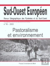 Pastoralisme Et Environnement Revue Sud Ouest Europeen N16