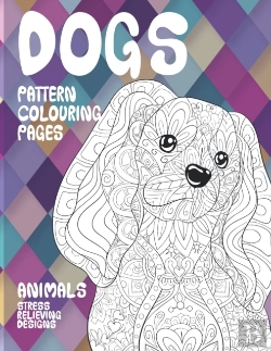 Bertrand.pt - Pattern Colouring Pages - Animals - Stress Relieving Designs - Dogs