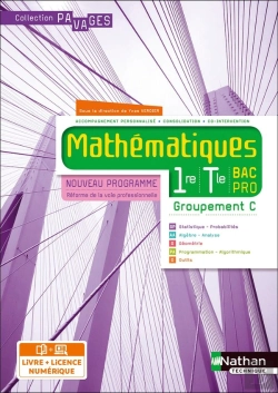 Bertrand.pt - Pavages : Mathématiques : 1re/Terminale Bac Pro : Groupement C : Livre + Licence Élève (Édition 2020)